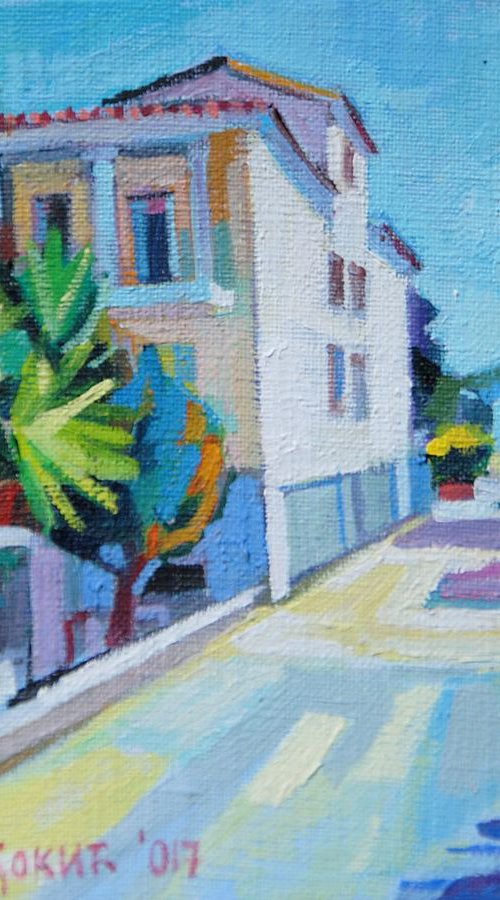 Mediterranean street / 17 x 13 cm by Maja Đokić Mihajlović