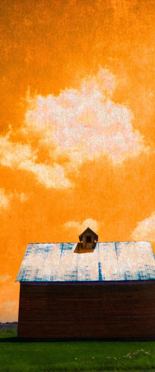 Unitled (Barn with Orange Sky) by Robert Tolchin