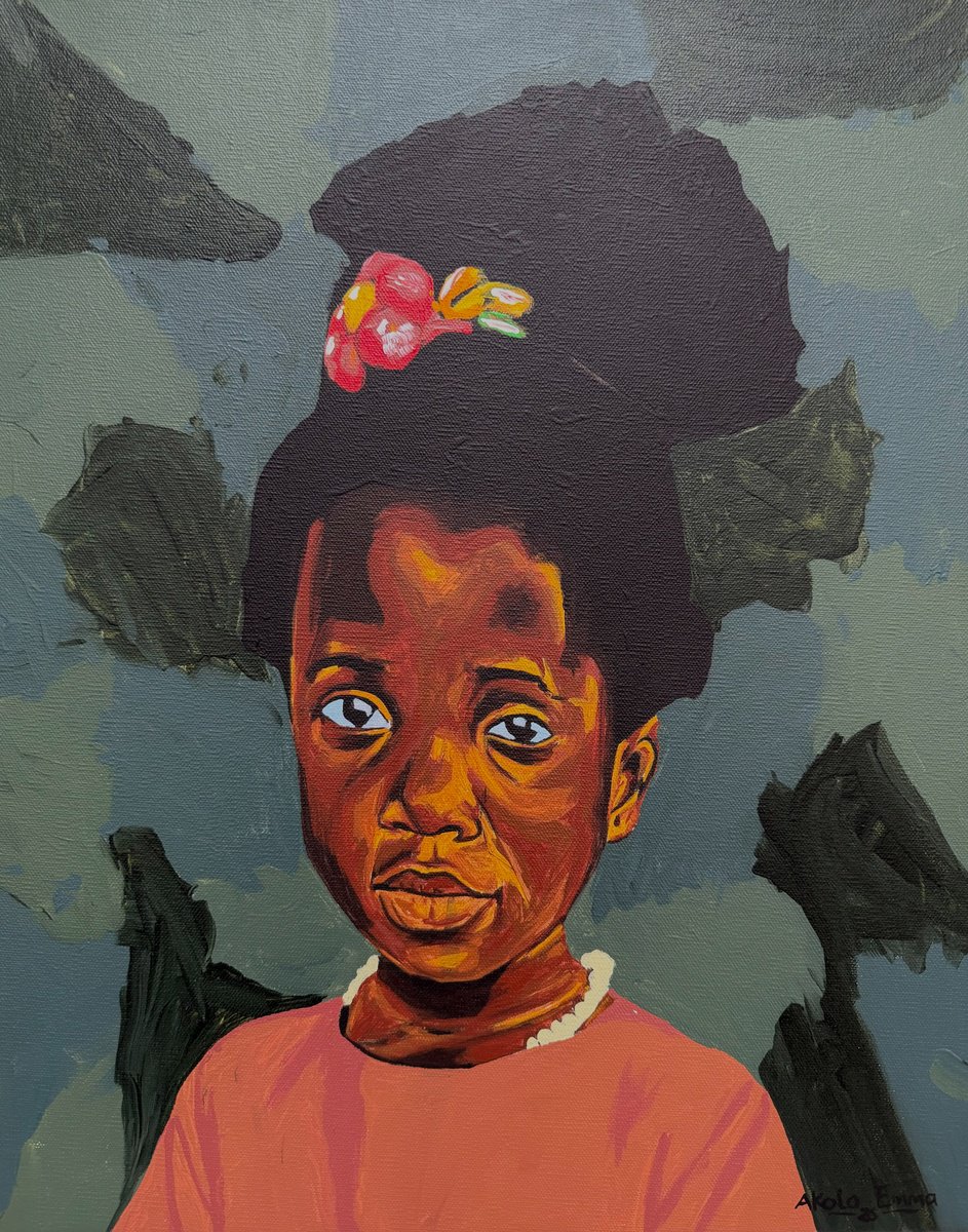 Beneath The Bloom By Emmanuel Akolo, 16 X 20, Artwork For Sale On Artfinder