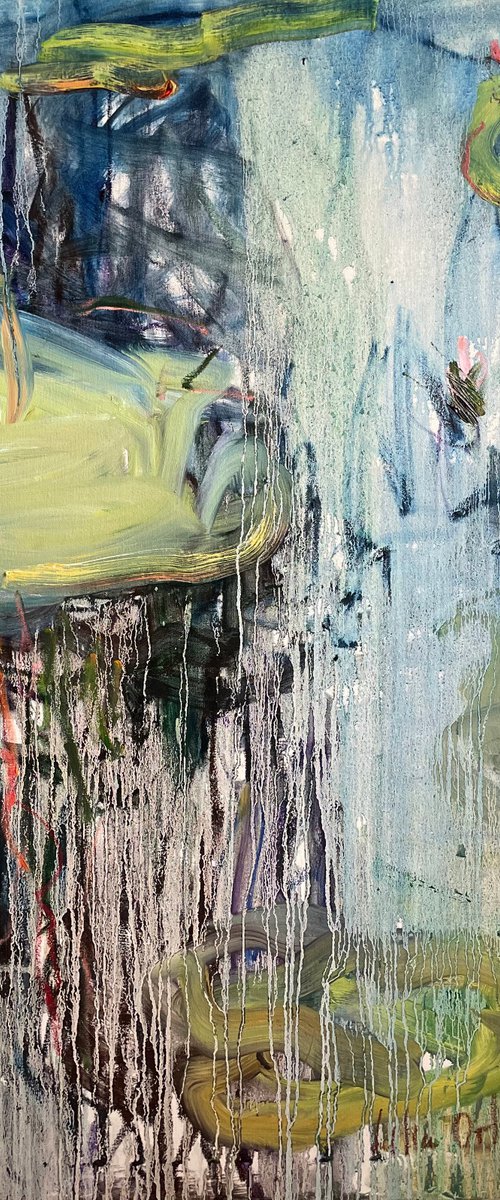 Nympheas. Reflections. by Lilia Orlova-Holmes