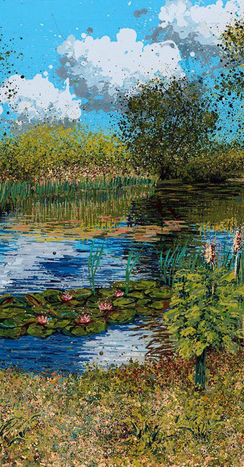 Lilies on the Lake by Angelique Hartigan