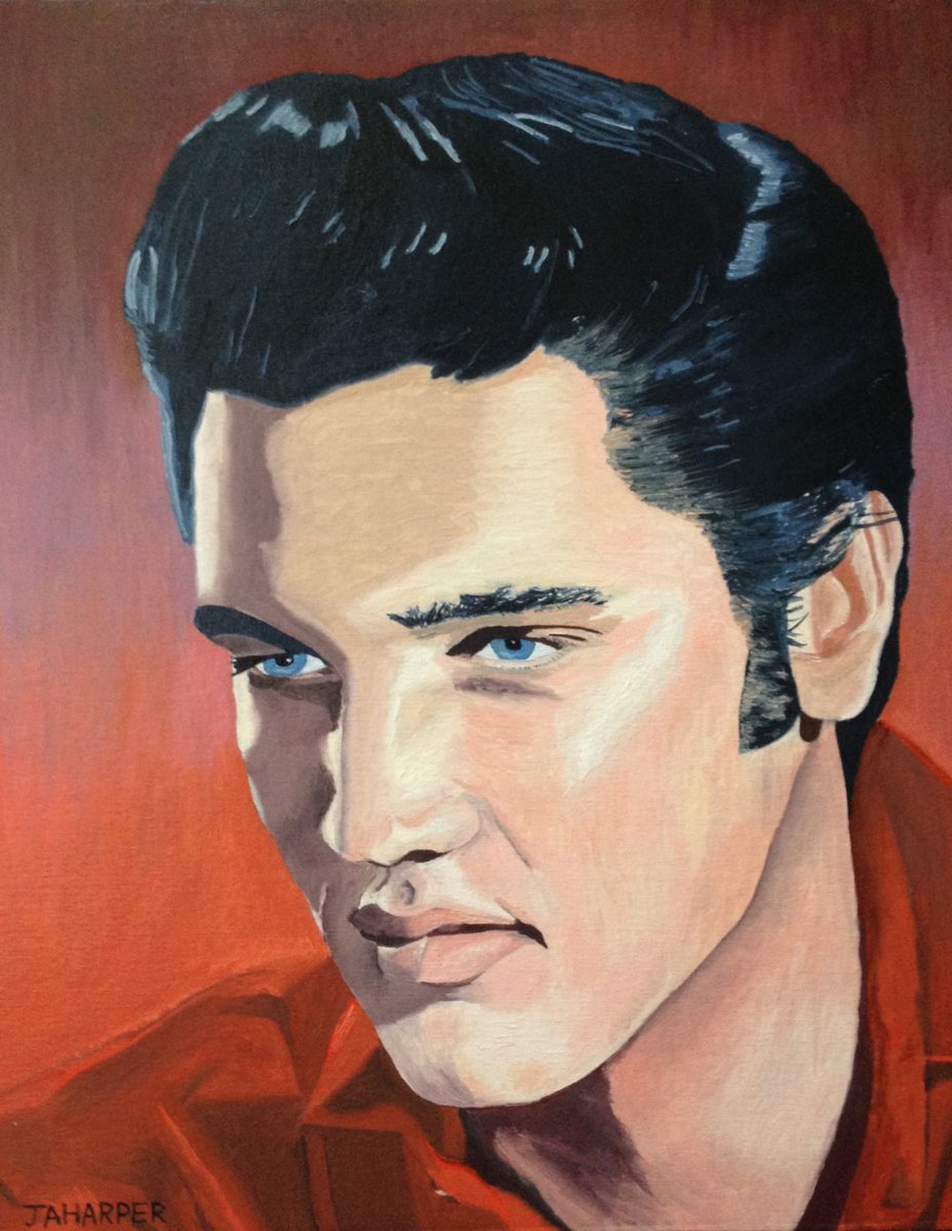 Elvis Presley Oil Painting By Jill Ann Harper Artfinder