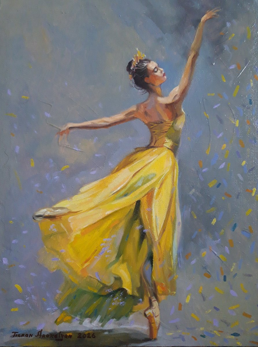 Dance Of Golden Light By Tigran Araqelyan, 12 X 16, Artwork For Sale On Artfinder