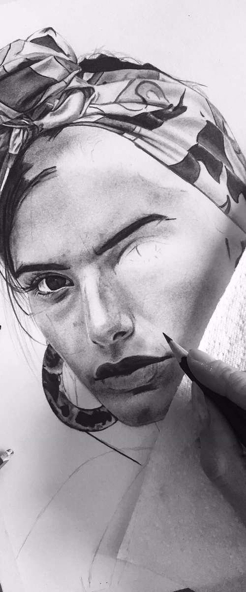 Girl with headband by Amelia Taylor
