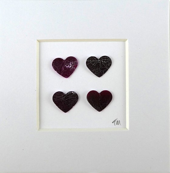 4 purple hearts