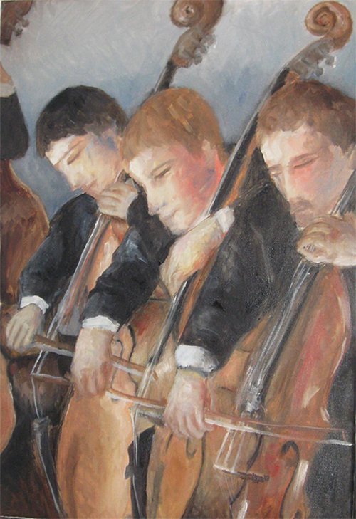 Bass Players by Shoshana Kertesz
