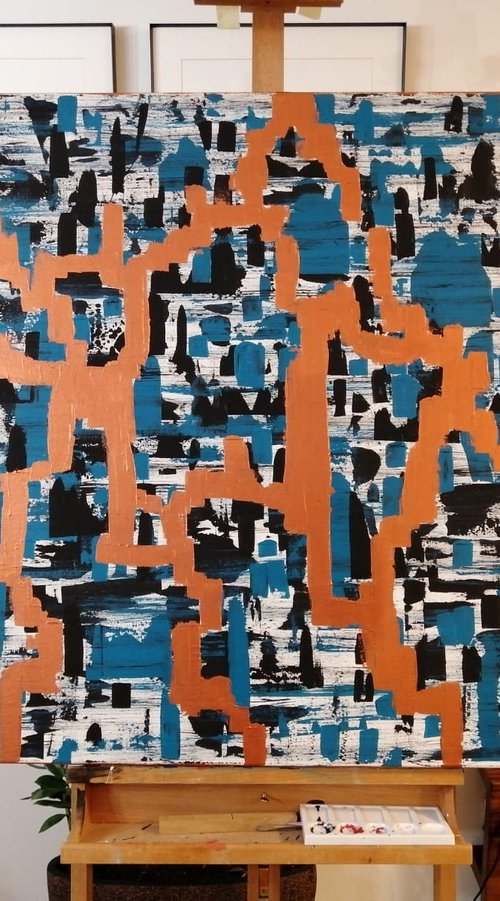 "Copper Connection" - HUGE FORMAT 150x100cm by Tihomir Cirkvencic