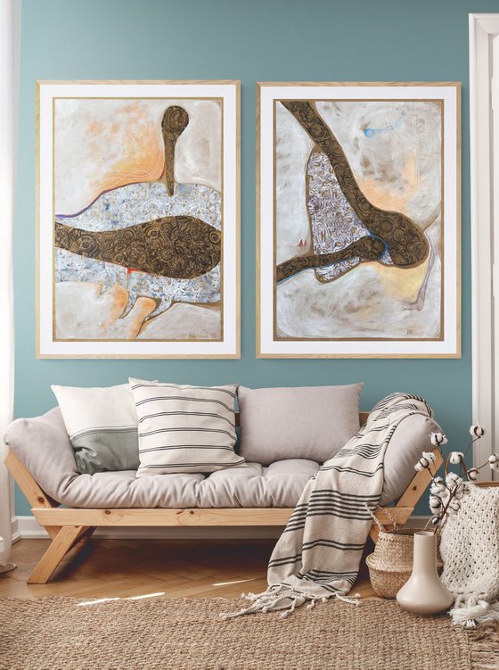 THE BIOMORPH Diptych