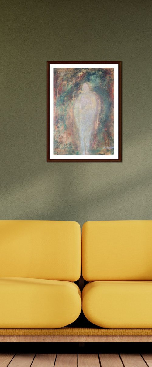 Kindred Souls-Abstract Art Painting by Baldave Bedi