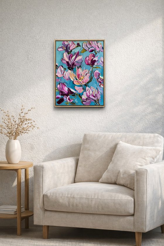 Magnolia on Grey III