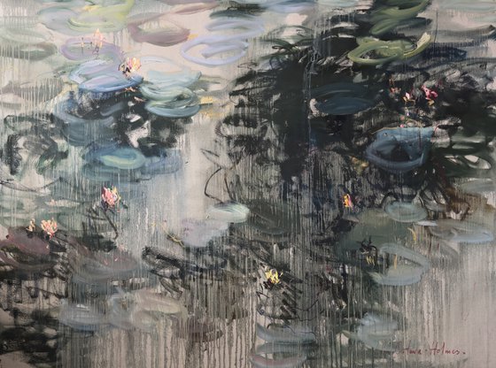 Summer rain. Reflections.