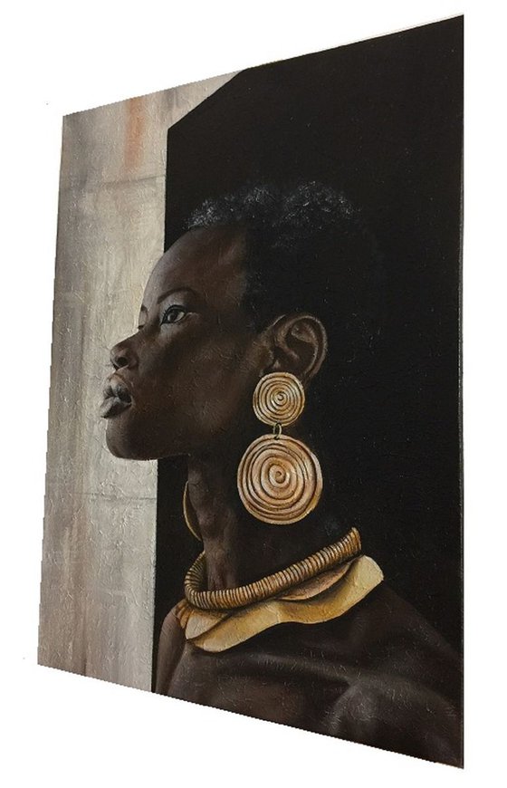 African woman portrait Eka Peradze Art