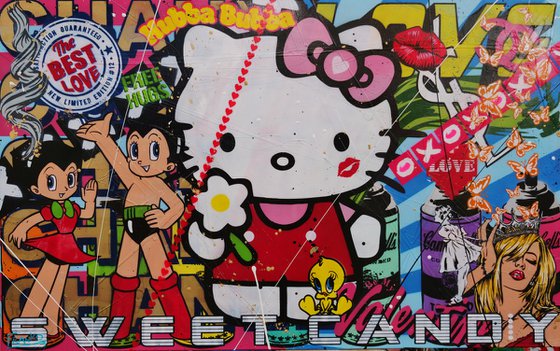 Kitty Candy 160cm x 100cm Hello Kitty Urban Pop Art