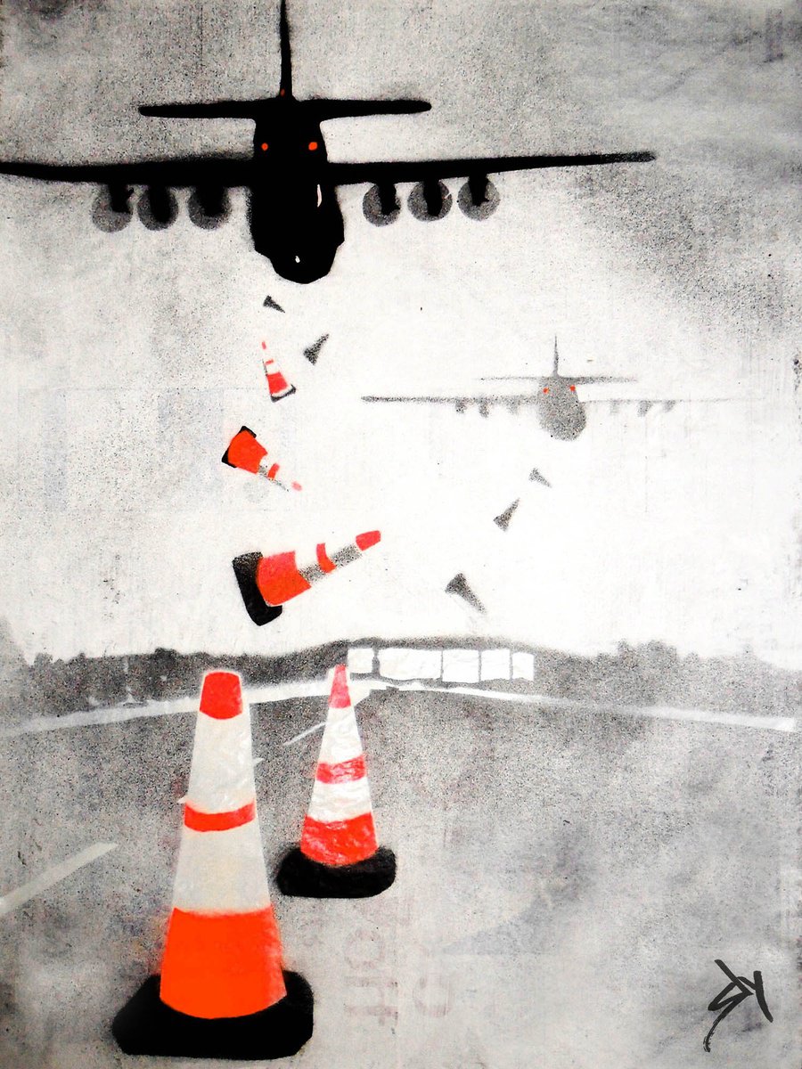 Urban And Pop Painting , Bollard Bombers (On An Urbox). By Juan Sly, 23 X 30, Artwork For Sale On Artfinder