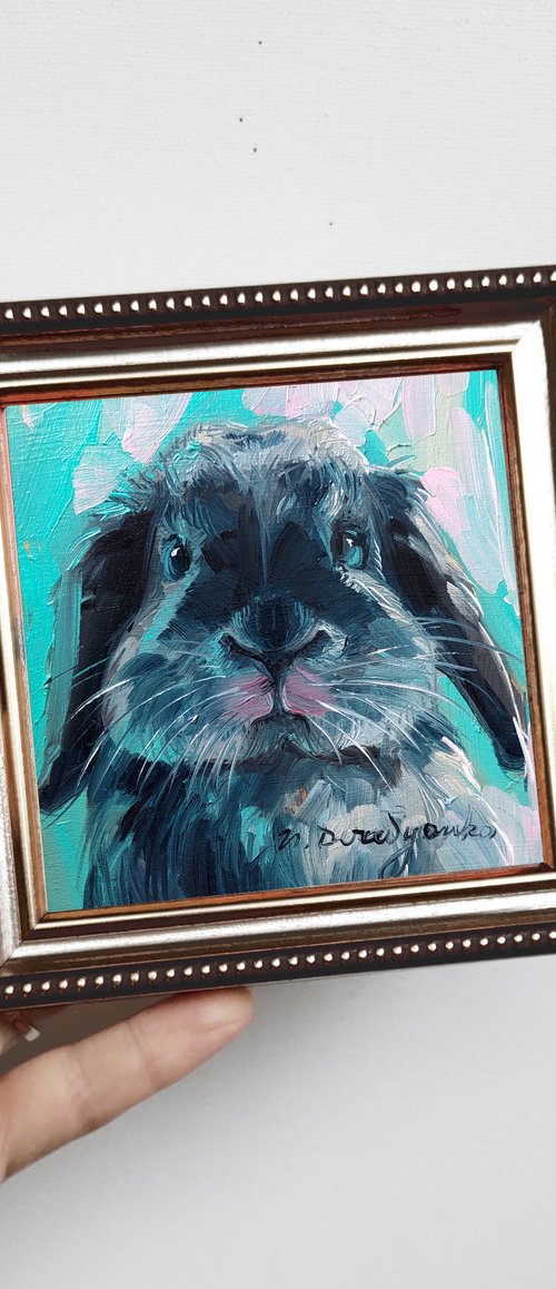 Cute rabbit by Nataly Derevyanko