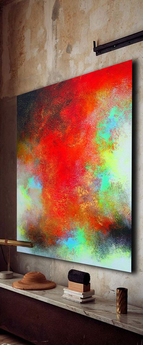 120x100cm.  Abstract Painting / Alex Senchenko © 2019 / Immodesty by Alex Senchenko