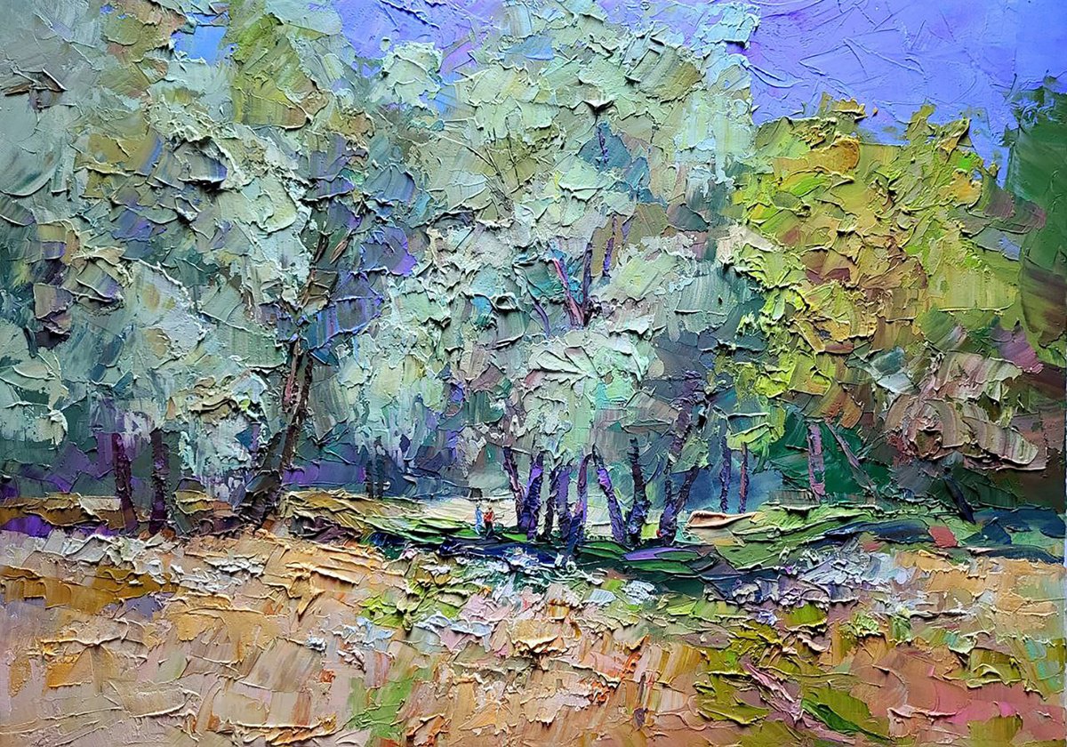 Between The Willows By Boris Serdyuk, 28 X 20, Artwork For Sale On Artfinder