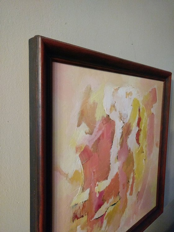 Warm shadows. framed original oil painting