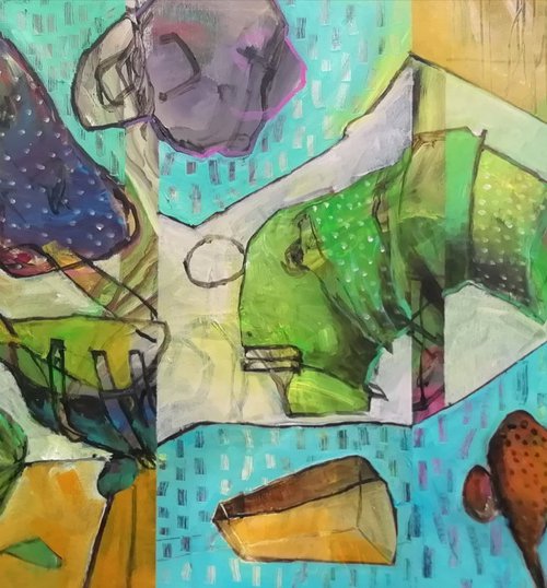 Abstract fragments 6 by Francisco Santos