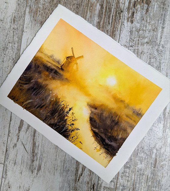 Windmill in the Mist