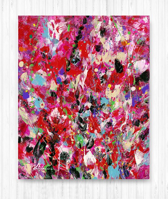 Floral Bliss 19 - Floral Painting by Kathy Morton Stanion