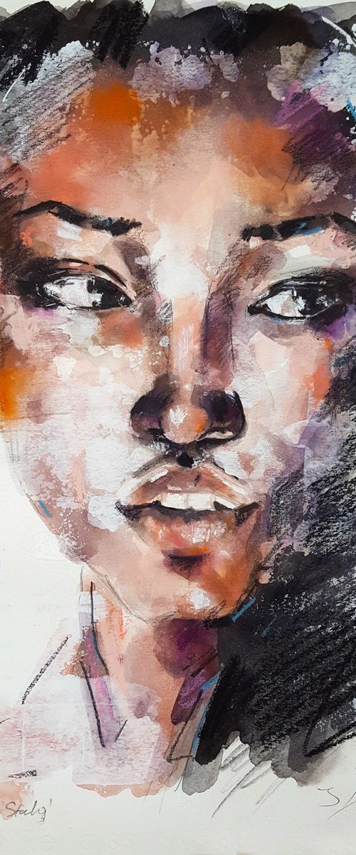 10-7-17 head study by Thomas Donaldson