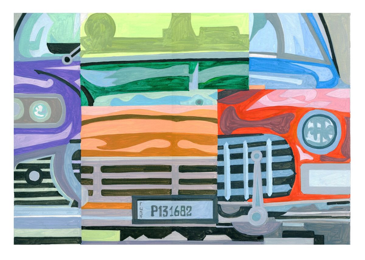 Urban And Pop Acrylic Painting , Almendron-Cuba_12 By Andre Baldet, 17 X 13, Artwork For Sale On Artfinder