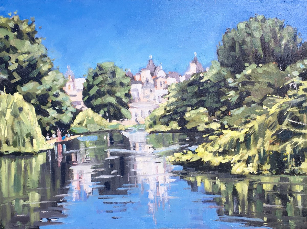 Horseguards from St James Park by Louise Gillard