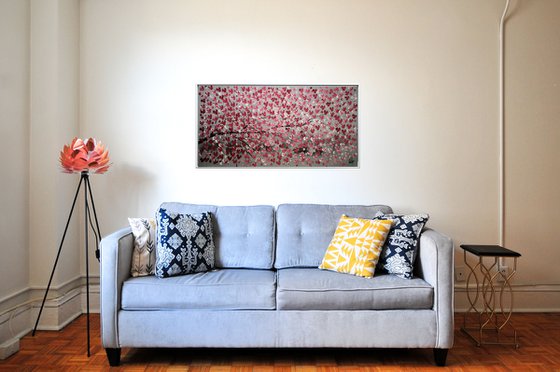 Just a Branch - Abstract - Acrylic Painting - Framed Painting - Wall Art - Flower Painting - Ready to Hang