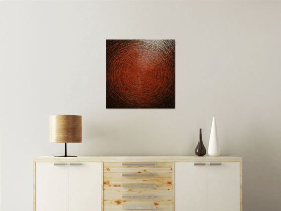 Orange red brown shine