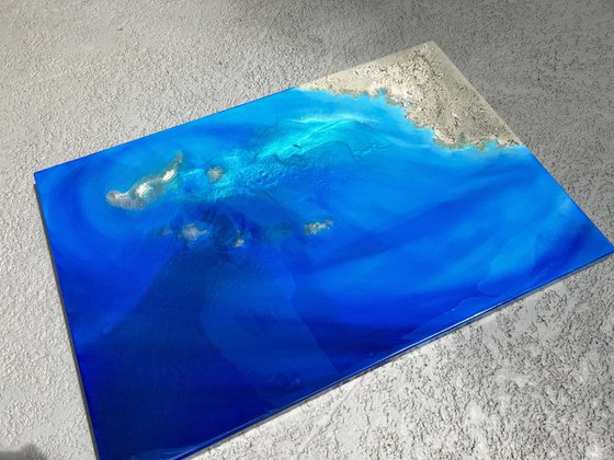 True blue - ocean painting