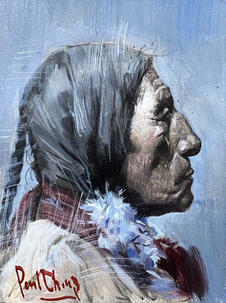  Native American Indian No.31 By Paul Cheng, 9 X 12, Artwork For Sale On Artfinder