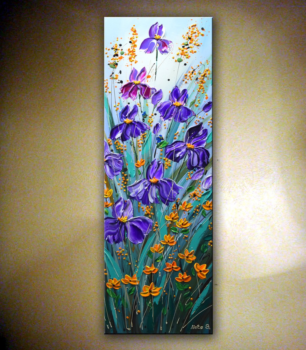 Indiana Irises Acrylic painting by Nataliya Stupak | Artfinder