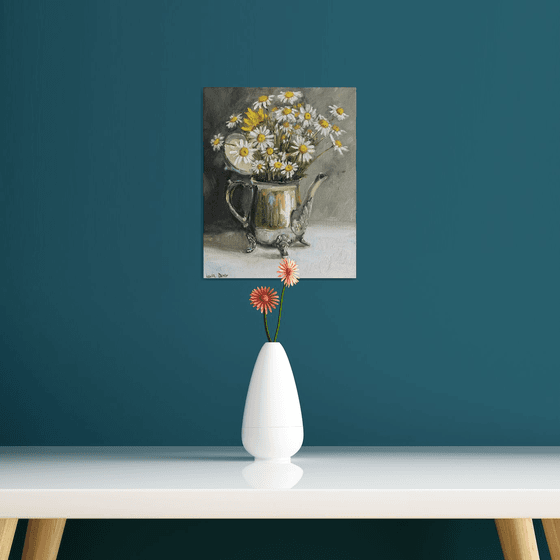 Chamomile wild flowers