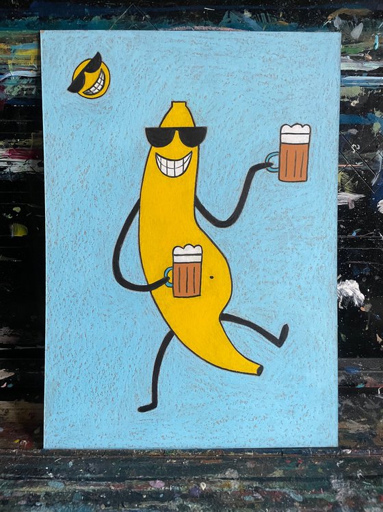 Mister Banana love beer too much