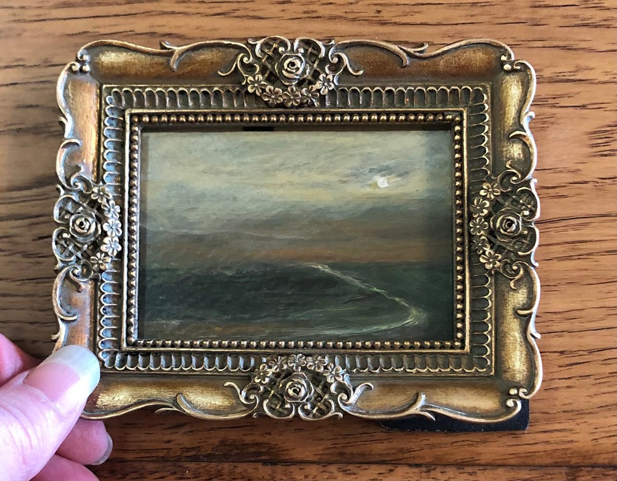 Impressionistic Landscape Acrylic Painting By Tamara Bettencourt, 5 X 4", "Paradise Road", Original Artwork