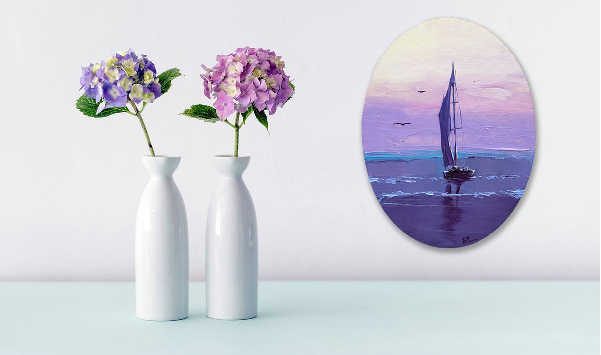 Sailing Violet by Bozhena Fuchs