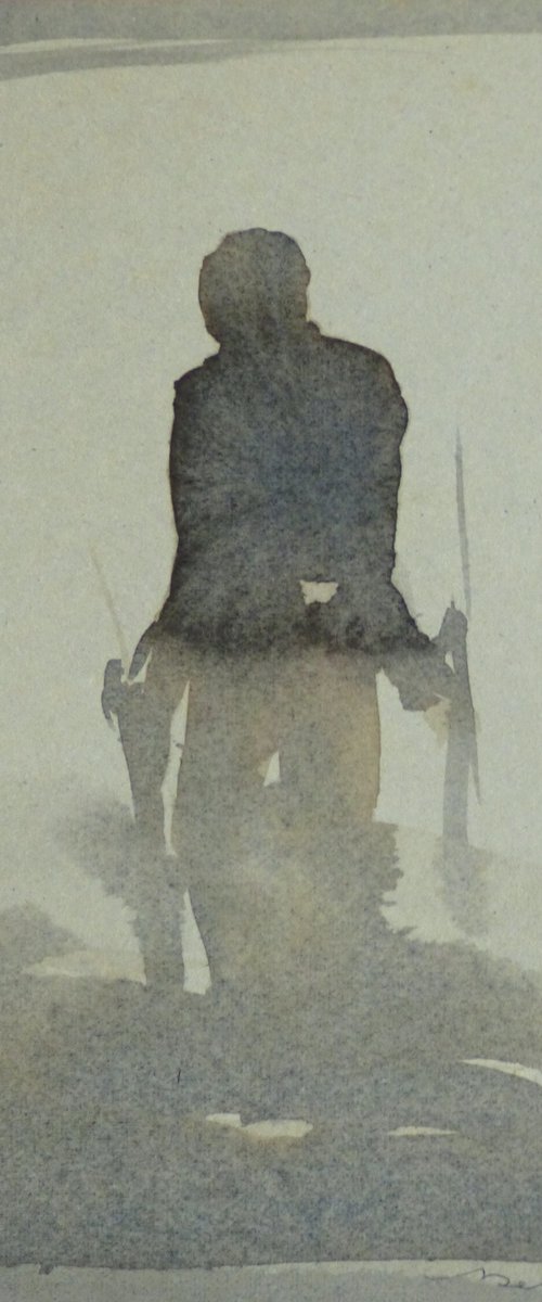 The Fog 1, 19x15 cm by Frederic Belaubre