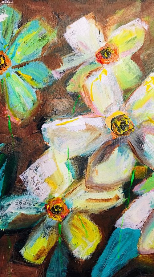 Flowers in the garden by Sharyn Bursic