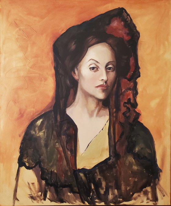 Portrait of Mrs. Canals (after Picasso)