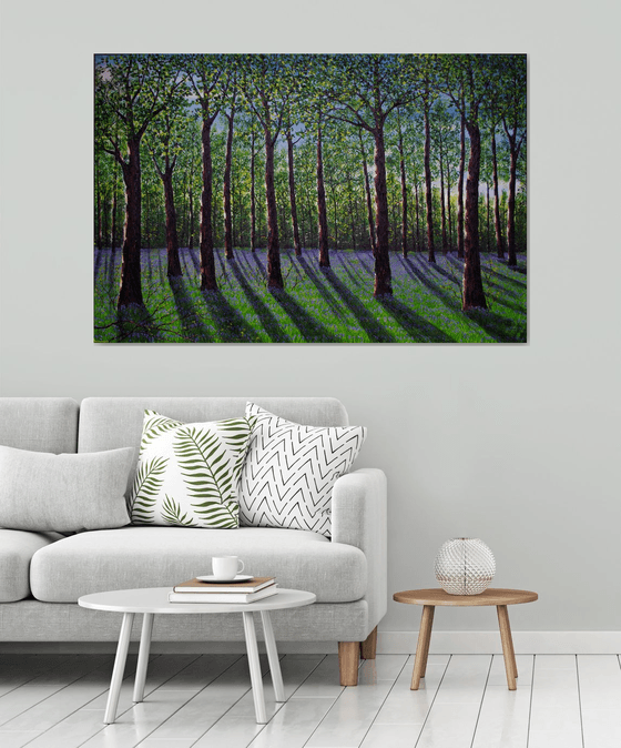 Spring Time in the Forest. 100cm X 150cm