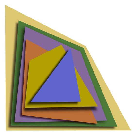 Wall sculpture Rhombus Optica