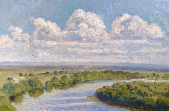 Kama River in Yelabuga, July