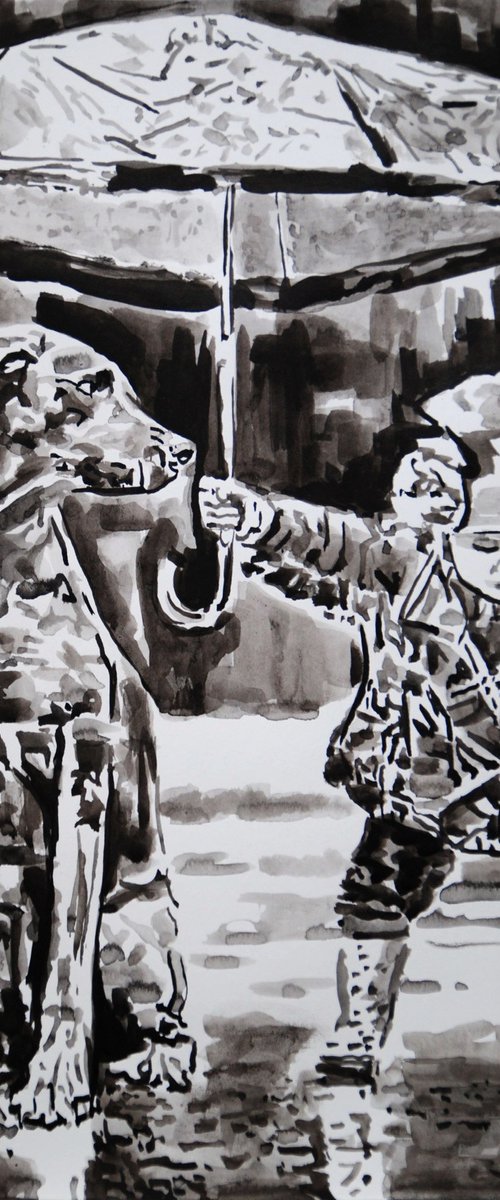Friendship / 50 X 35 cm by Alexandra Djokic