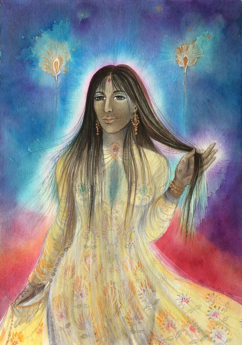 Woman wearing a Kurta by Phyllis Mahon