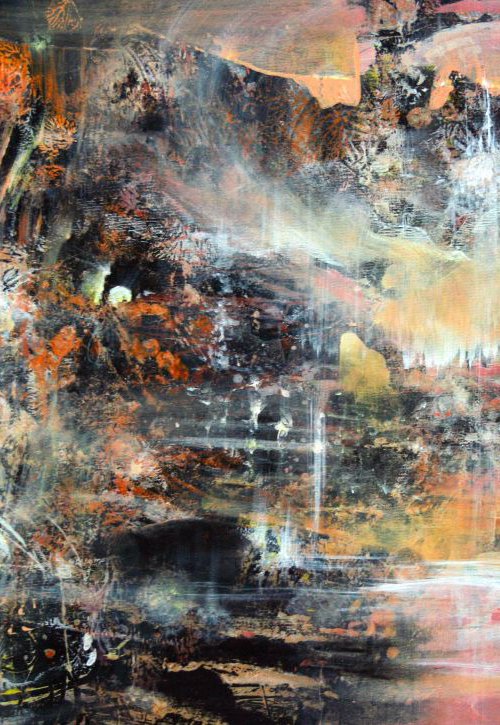 hidden partition in a memory of a swam rock (signed in january 2015) KLOSKA THE MASTER OF ONIRIC LIGHT by Kloska Ovidiu