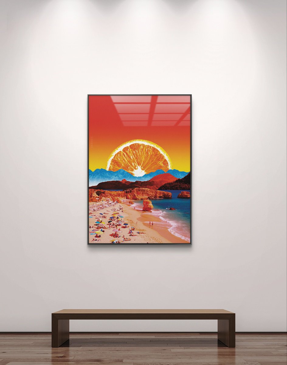 Surrealistic Giclee Print , Orange Crush - Special Edition By Darius, 20 X 28, Artwork For Sale On Artfinder