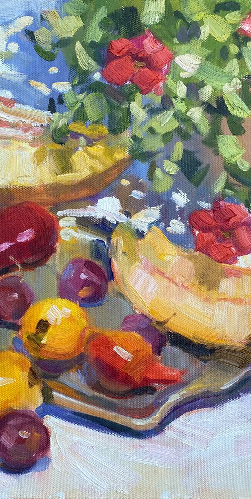 Melon and pears by Nataliia Nosyk