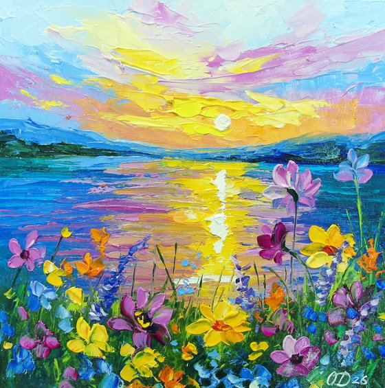 When the flowers shine in the sun