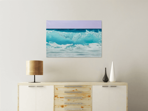 Teal Harmony. Ocean wave